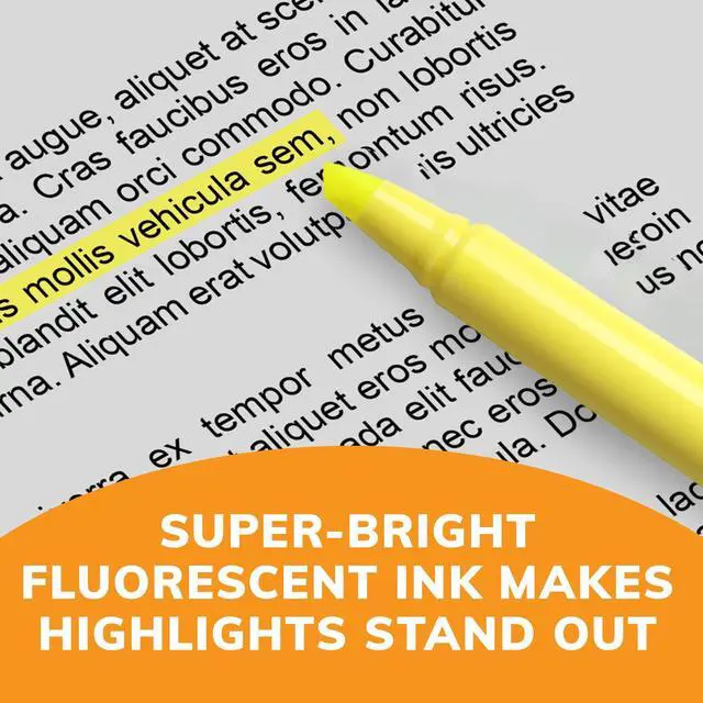 Alt view image 5 of 6 - Brite Liner Highlighters, Chisel Tip, 24-Count Pack of Yellow Highlighters, Ideal Highlighter Set for Organizing and Coloring