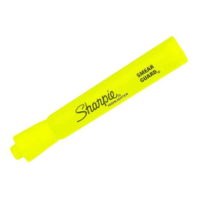 Alt view image 4 of 6 - Tank Highlighters, Chisel Tip, Fluorescent Yellow, 12 Count
