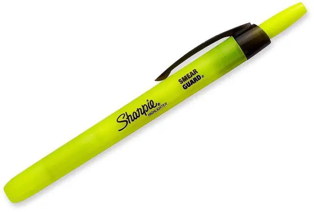 Alt view image 3 of 5 - 1740822 Accent Retractable Highlighter, Chisel Tip, Fluorescent Yellow, 5-Count
