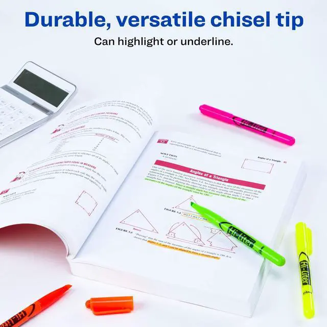 Alt view image 3 of 7 - Hi-Liter Pen-Style Highlighters, Smear Safe Ink, Chisel Tip, 6 Assorted Color Highlighters (23585)
