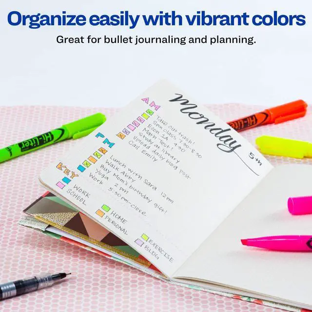 Alt view image 5 of 7 - Hi-Liter Pen-Style Highlighters, Smear Safe Ink, Chisel Tip, 6 Assorted Color Highlighters (23585)