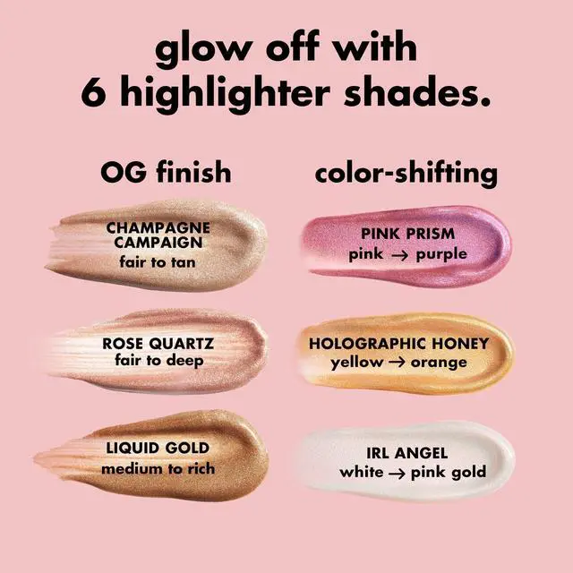 Alt view image 6 of 7 - Halo Glow Highlight Beauty Wand, Liquid Highlighter Wand For Luminous, Glowing Skin, Buildable Formula, Vegan & Cruelty-free,Champagne Campaign