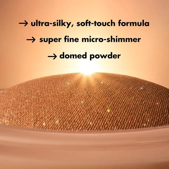 Alt view image 6 of 7 - Halo Glow Silky Powder Highlighter, Long-Lasting Luminous Face Finish, Cake-Resistant With Micro-Shimmer, Vegan & Cruelty-Free, Soft Pearl Era