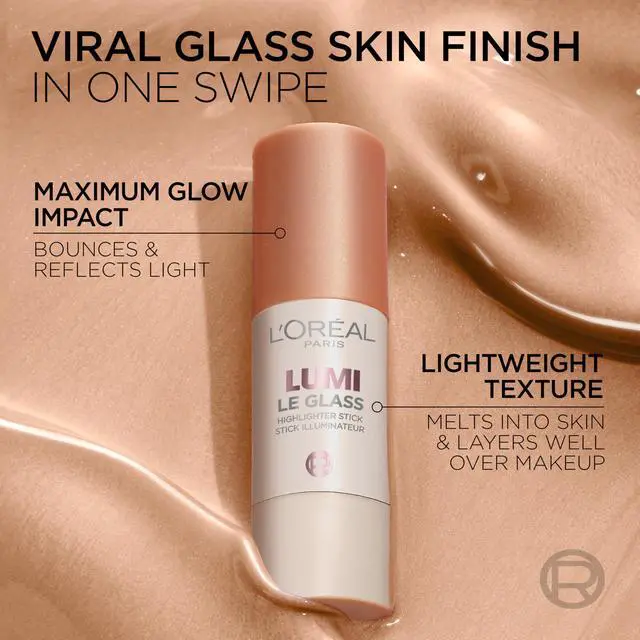 Alt view image 6 of 7 - True Match Lumi Le Glass Highlighter Stick, Reflective, Translucent, Glassy Highlighter for Face and Body, 610 Glassy Pearl Eclat, 0.17 Oz