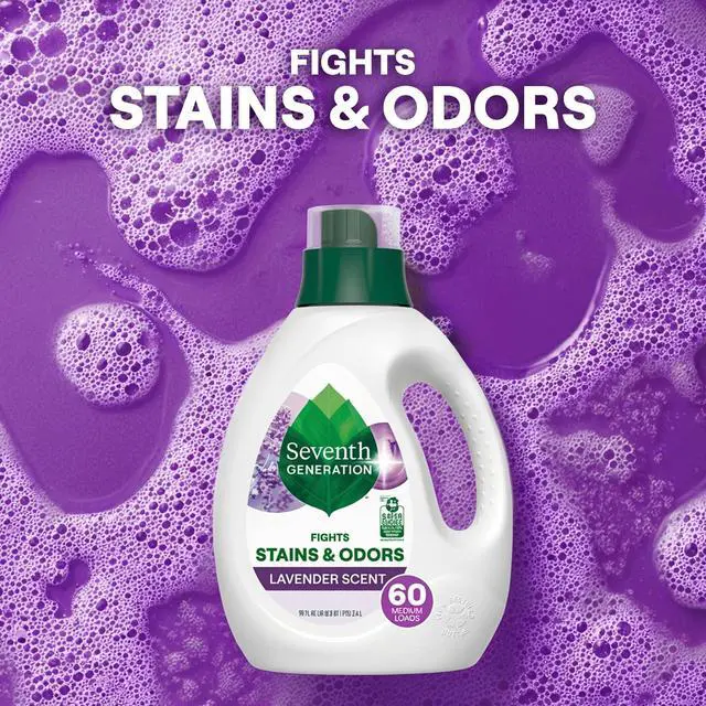 Alt view image 2 of 6 - Concentrated Laundry Detergent, Stain Fighting Formula, Fresh Lavender scent, 40 oz (53 Loads)