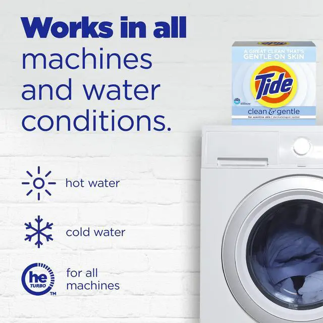 Alt view image 6 of 7 - Clean and Gentle Powder Laundry Detergent, Unscented, 68 Loads, 77 oz
