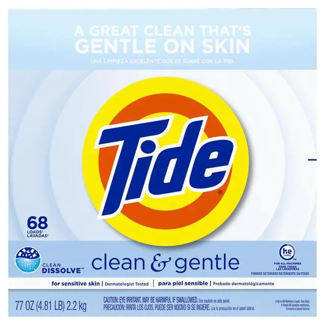 Alt view image 7 of 7 - Clean and Gentle Powder Laundry Detergent, Unscented, 68 Loads, 77 oz