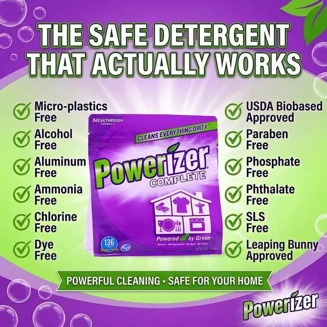 Alt view image 4 of 7 - Complete - Non Toxic Laundry & Dishwasher Detergent Powder 3lb