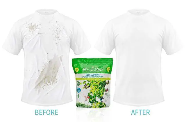 Alt view image 5 of 7 - Its So Pure All Natural Laundry Detergent Powder Deep Cleaning, Removes Dirt, Grease, Stains Non-toxic, Vegan, Fragrance Free Laundry for Sensitive Skin, HE Compatible (100 Loads)