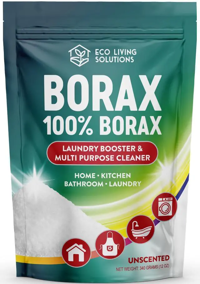 Main image of Borax Powder | Laundry Detergent Powder | Laundry Booster | Great Washing Machine Cleaner | Multi-Purpose Household Cleaner (12 oz)