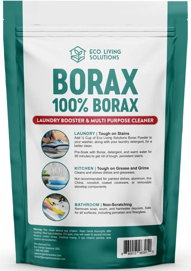 Alt view image 2 of 2 - Borax Powder | Laundry Detergent Powder | Laundry Booster | Great Washing Machine Cleaner | Multi-Purpose Household Cleaner (12 oz)
