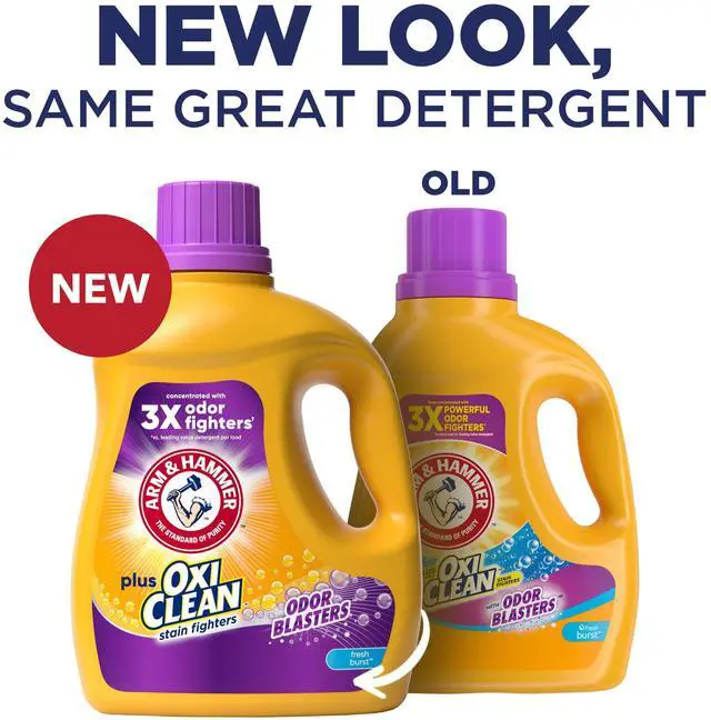 Alt view image 2 of 7 - Plus OxiClean Odor Blasters Fresh Burst, 77 Loads Liquid Laundry Detergent, 100.5 Fl Oz