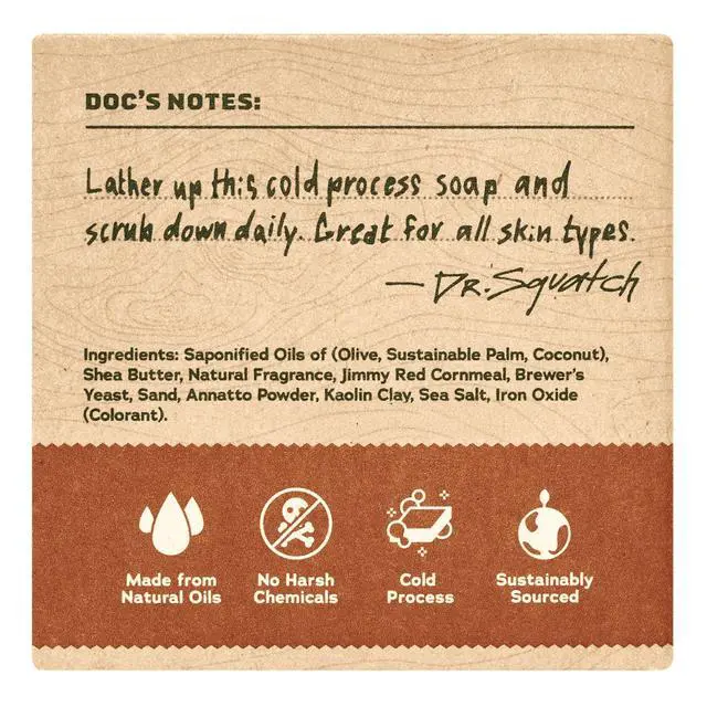 Alt view image 2 of 6 - Natural Mens Bar Soap - Cold Process Body Soap Bar with Natural Oils - Gifts for Men - Wood Barrel Bourbon (5 oz, 3-Pack)
