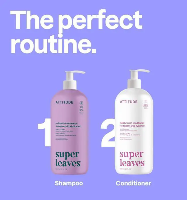Alt view image 6 of 7 - Moisture Rich Hair Shampoo, EWG Verified, For Dry and Damaged Hair, Naturally Derived Ingredients, Vegan and Plant Based, Quinoa and Jojoba, 32 Fl Oz