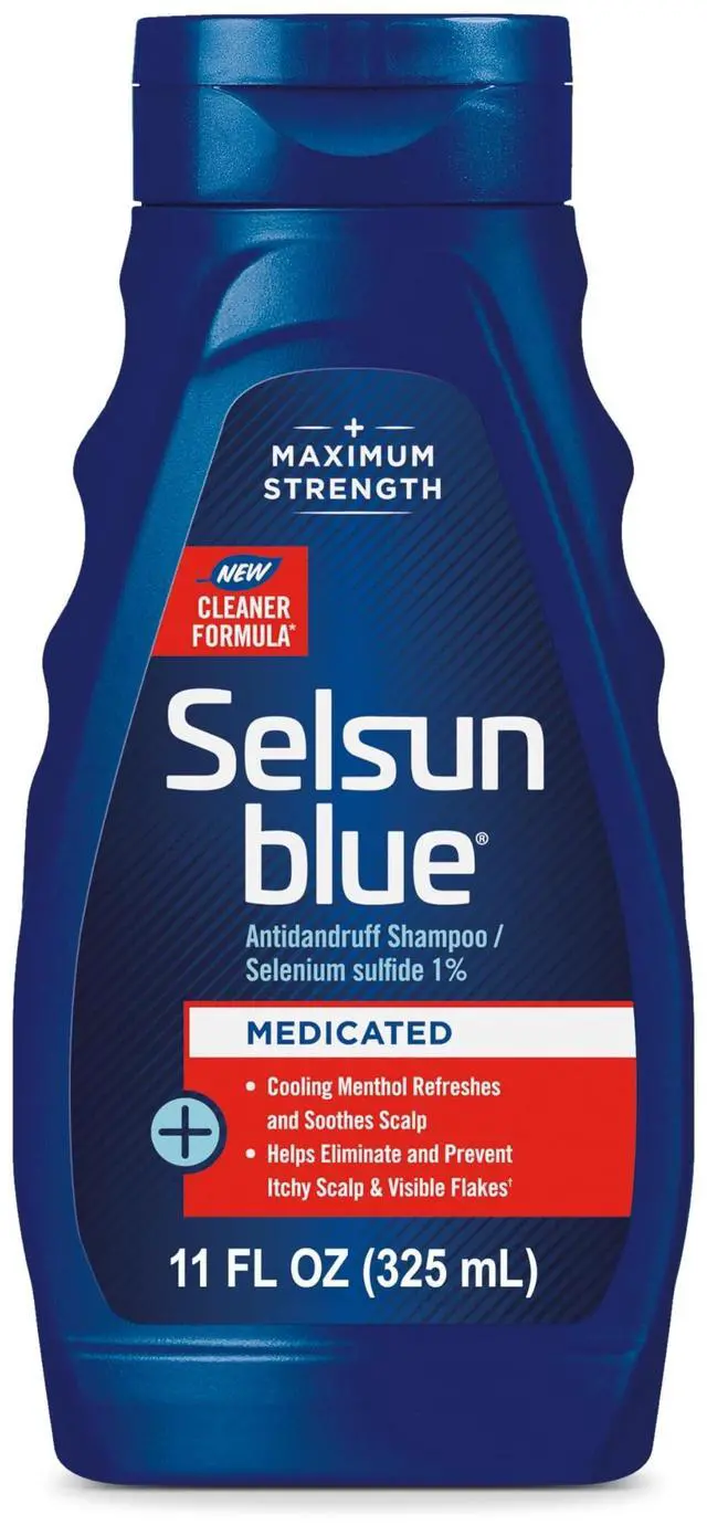 Main image of Medicated Antidandruff Shampoo, Maximum Strength Scalp Treatment With Selenium Sulfide, 11 fl. oz.