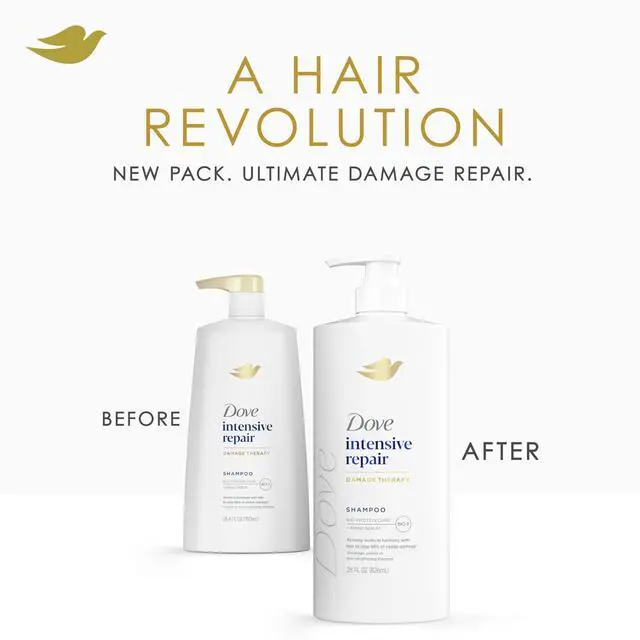 Alt view image 3 of 7 - Shampoo Intensive Repair for Damaged Hair with Bio-Protein Care Technology and Amino Serum 28 Fl Oz