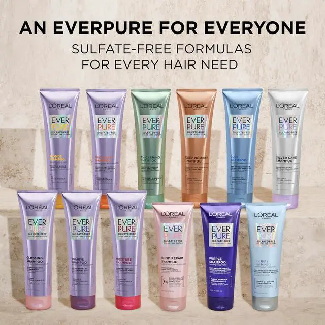 Alt view image 7 of 7 - EverPure Moisture Shampoo and Conditioner Set, Sulfate-Free Hair Care for Dry or Color-Treated Hair with Rosemary Botanicals, 17 Fl Oz Set