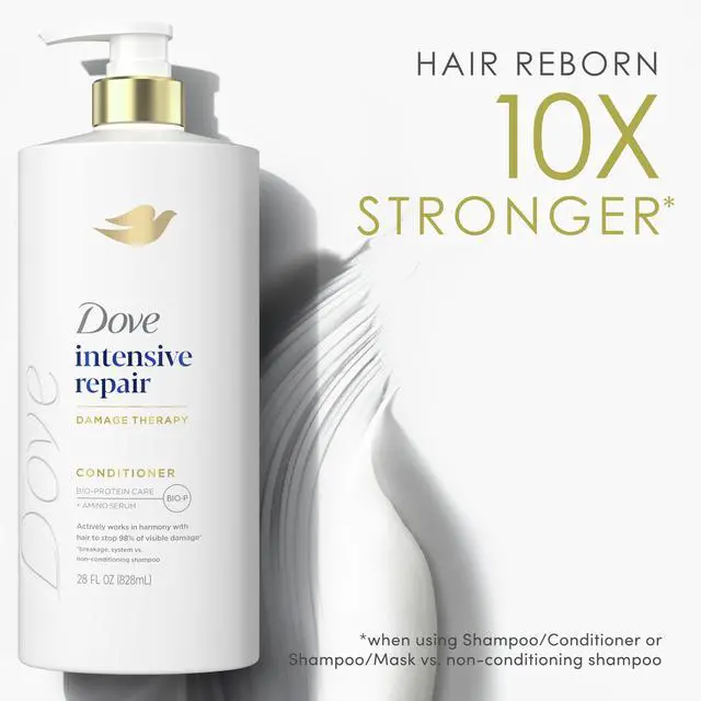 Alt view image 7 of 7 - Conditioner Intensive Repair for Damaged Hair with Bio-Protein Care Technology and Amino Serum 28 Fl Oz