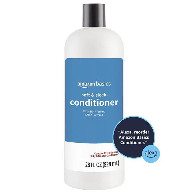 Alt view image 2 of 2 - Soft & Sleek Anti-Frizz Conditioner for Dry or Damaged Hair with Argan Oil & Silk Proteins, 28 Fluid Ounce