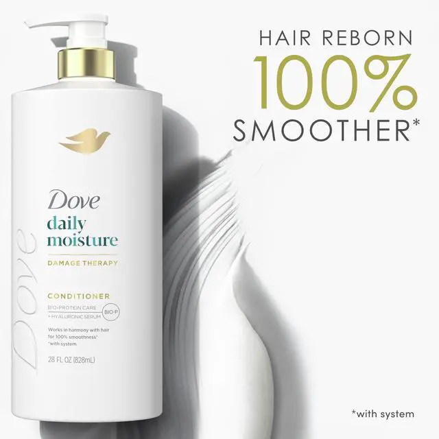 Alt view image 3 of 7 - Conditioner Daily Moisture for Dry Hair with Bio-Protein Care Technology and Hyaluronic Serum 28 Fl Oz