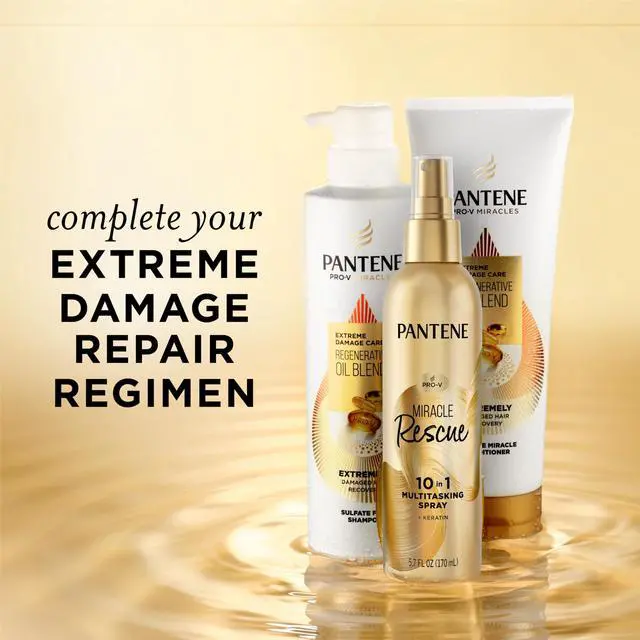 Alt view image 7 of 7 - Miracle Rescue 10in1 Multitasking Spray - Heat Protection, Detangles, Repairs Damaged, Dry Hair, Improves Shine, Leave-In Conditioning Treatment with Keratin and Pro-Vitamin B5, 5.7 oz