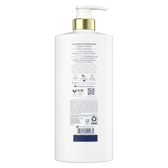 Alt view image 2 of 7 - Conditioner Coconut & Hydration for Dry Hair with Bio-Protein Care Technology and Coconut Oil 28 Fl Oz