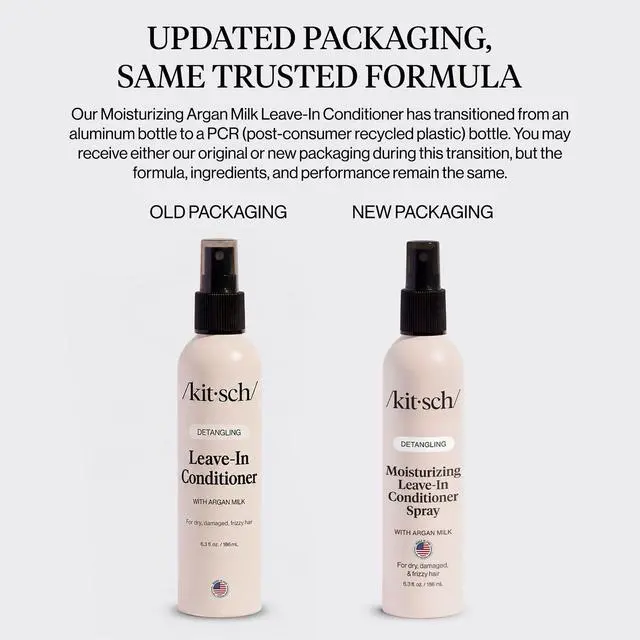 Alt view image 3 of 7 - Argan Milk Leave In Conditioner Spray Hair Detangler Spray for Curly, Wavy, Fine, Dry & Damaged Hair - Silicone-Free - 6.3oz