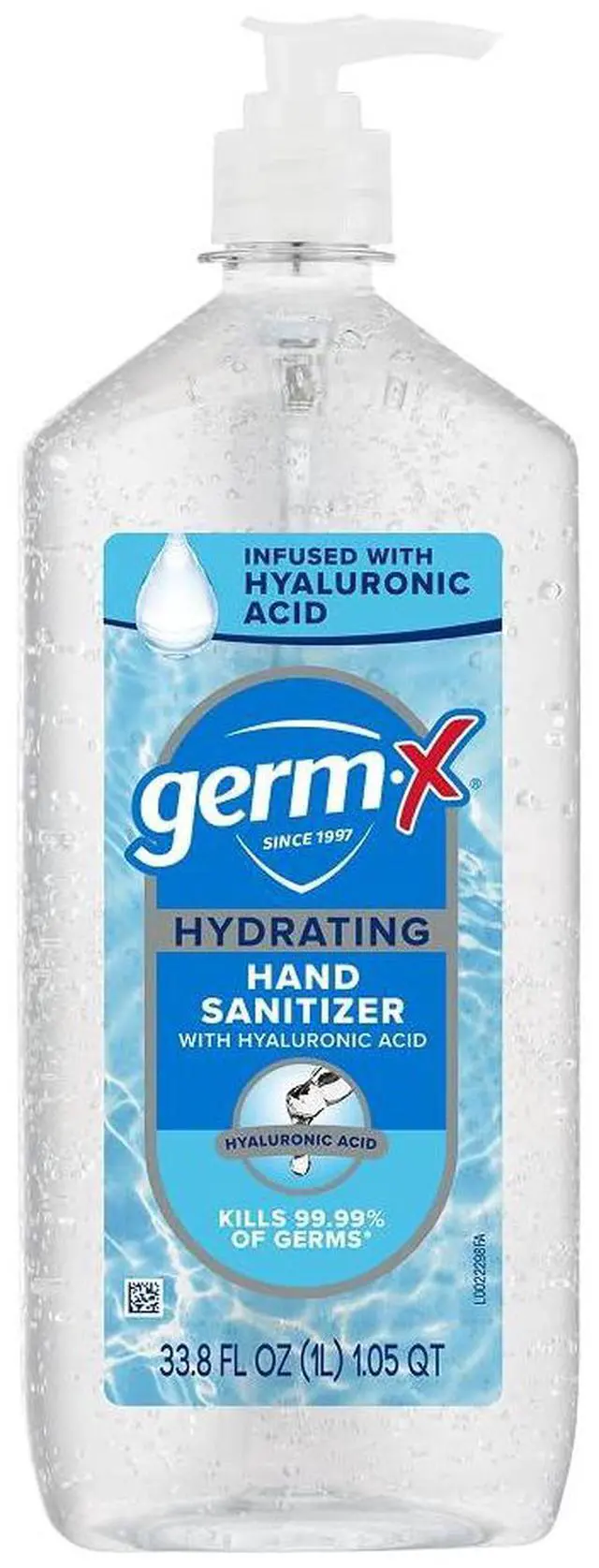 Main image of Hydrating Hand Sanitizer, with Hyaluronic Acid, 1L Bulk Pack, No Rinse Formula, Sanitizing Liquid Gel for All Skin Types, Formulated without Parabens, Phthalates & Dyes