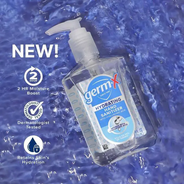 Alt view image 2 of 5 - Hydrating Hand Sanitizer, with Hyaluronic Acid, 1L Bulk Pack, No Rinse Formula, Sanitizing Liquid Gel for All Skin Types, Formulated without Parabens, Phthalates & Dyes