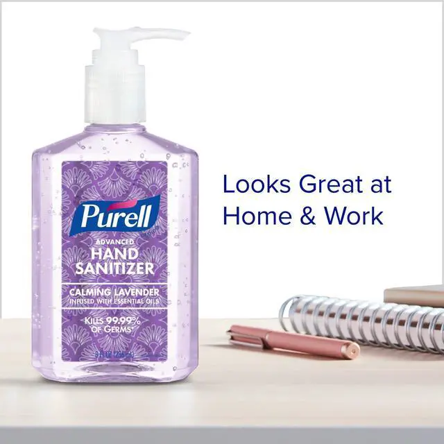 Alt view image 5 of 6 - Hand Sanitizer Design Series Lavender 4ct x 8 fl oz - 3915-06-ECDECO