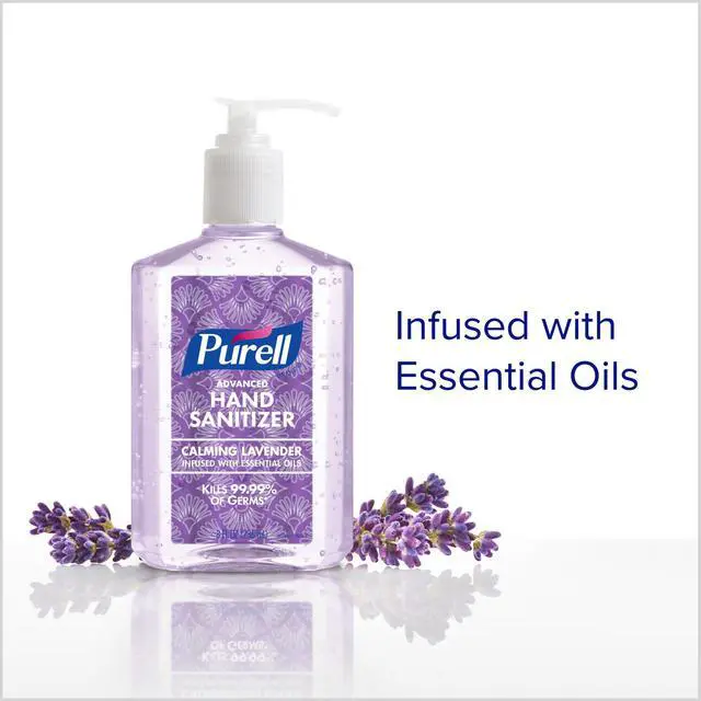 Alt view image 4 of 6 - Hand Sanitizer Design Series Lavender 4ct x 8 fl oz - 3915-06-ECDECO