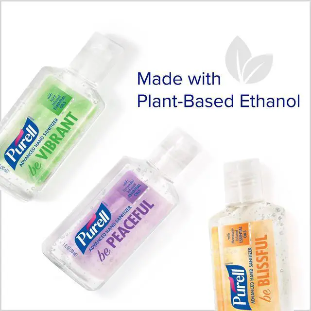Alt view image 5 of 7 - Advanced Hand Sanitizer Gel Infused with Essential Oils, Scented Variety Pack, 1 fl oz Travel Size Flip Cap Bottles (Box of 12 Bottles)- 3901-24-CMRMETRY