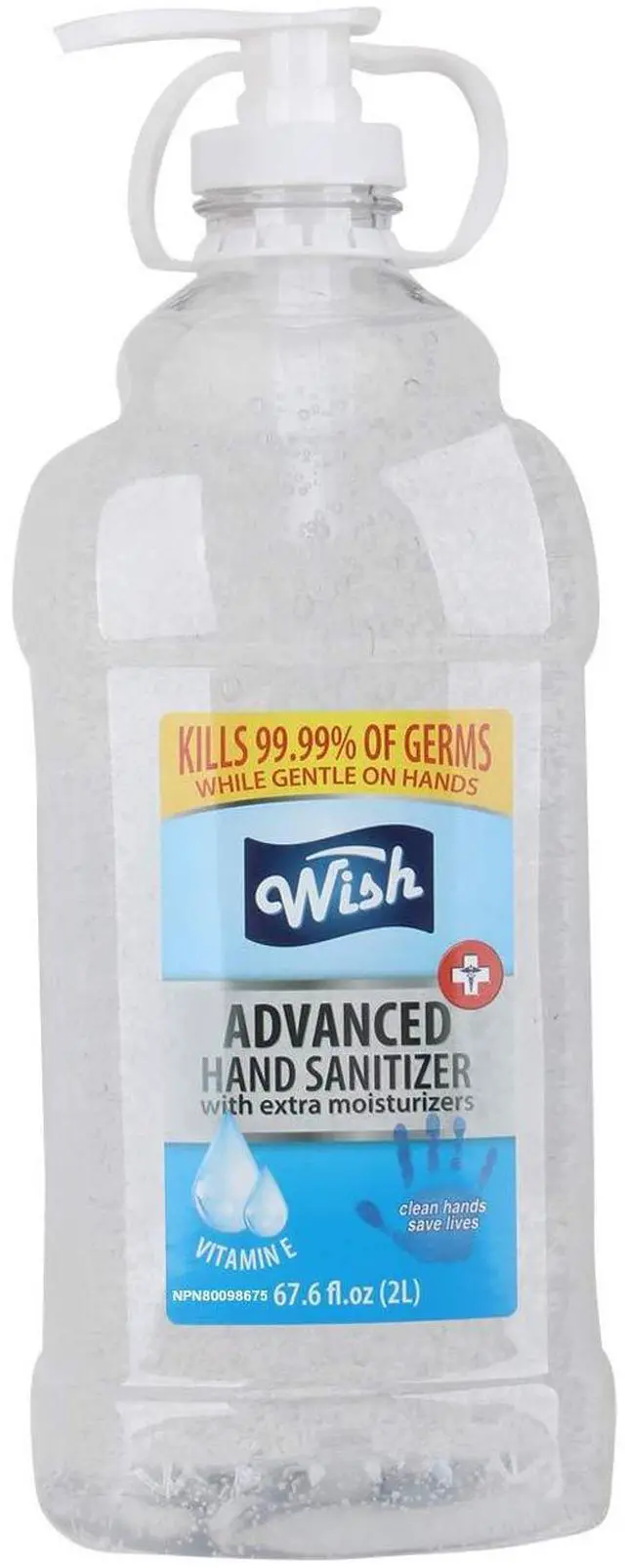 Main image of Hand Sanitizer Vitamin E with Pump and Carry Handle clear 67.6 Fl Oz