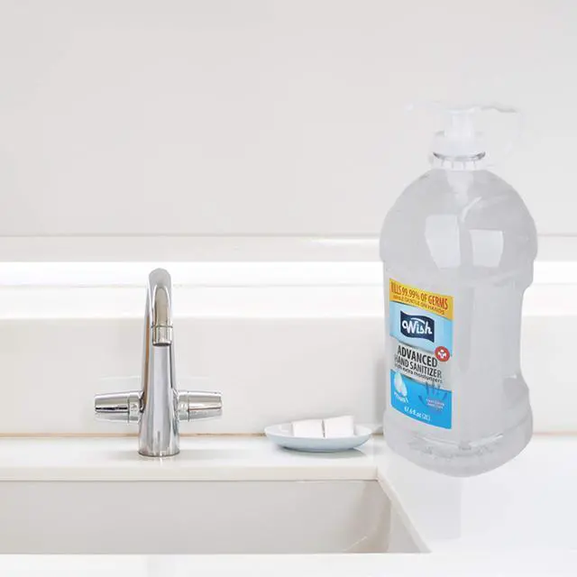Alt view image 4 of 7 - Hand Sanitizer Vitamin E with Pump and Carry Handle clear 67.6 Fl Oz