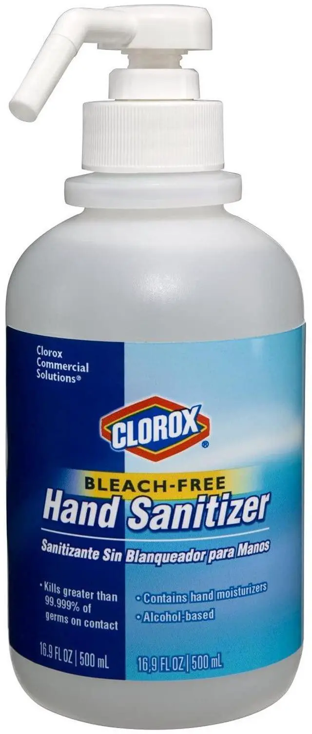 Main image of Commercial Solutions Hand Gel Sanitizer with Pump, 16.9 Fl Oz, Aloe Vera and Vitamin E, Kills 99.999% of Germs, Bleach-Free, Non-Sticky, For Commercial and Professional Use