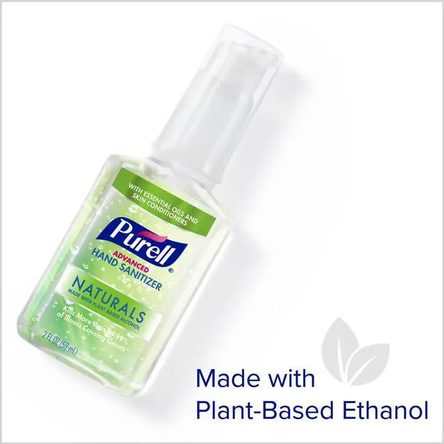 Alt view image 3 of 7 - Advanced Hand Sanitizer Naturals with Plant Based Alcohol, Citrus Scent, 2 Fl Oz Travel Size Pump Bottle (Pack of 6)- 9623-04-EC