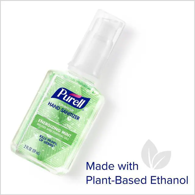 Alt view image 5 of 7 - Hand Sanitizer Gel Mint, Travel Pump Bottle 6ct x 2fl oz- 3907-04-EC