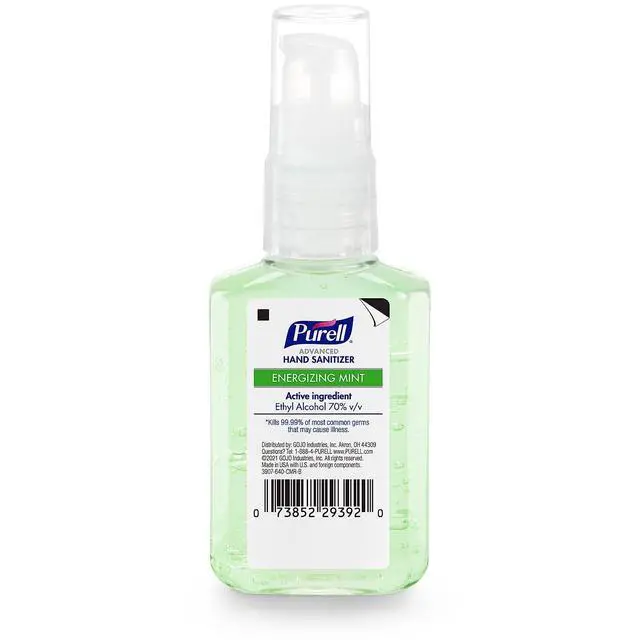Alt view image 7 of 7 - Hand Sanitizer Gel Mint, Travel Pump Bottle 6ct x 2fl oz- 3907-04-EC