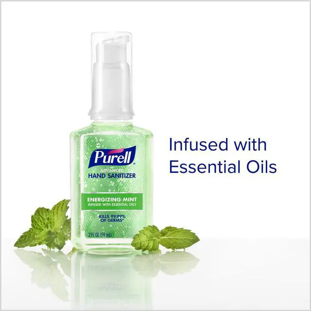 Alt view image 3 of 7 - Hand Sanitizer Gel Mint, Travel Pump Bottle 6ct x 2fl oz- 3907-04-EC