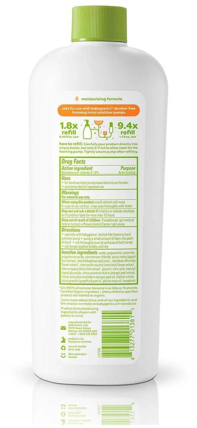 Alt view image 2 of 3 - Hand Sanitizer Mandarin Refill - 16 Ounces