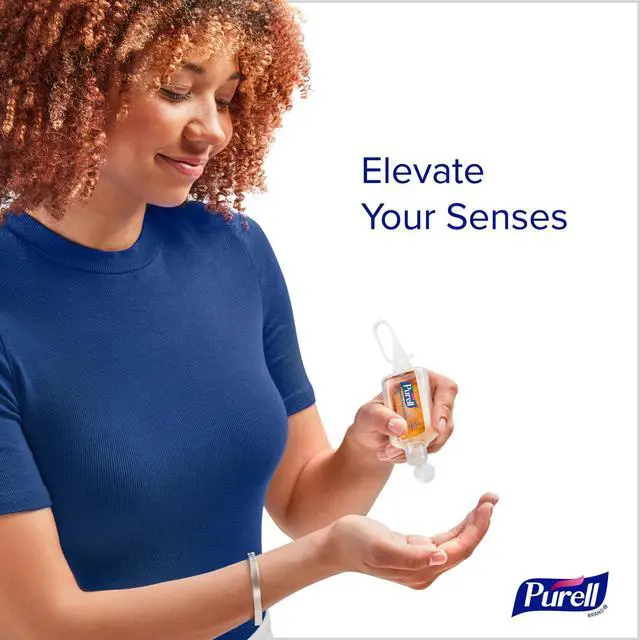 Alt view image 2 of 7 - Advanced Hand Sanitizer Gel Infused with Essential Oils, Scented Variety Pack, 1 fl oz Travel Size Flip Cap Bottles with JELLY WRAP Carrier (Pack of 8), 3900-09-ECME17