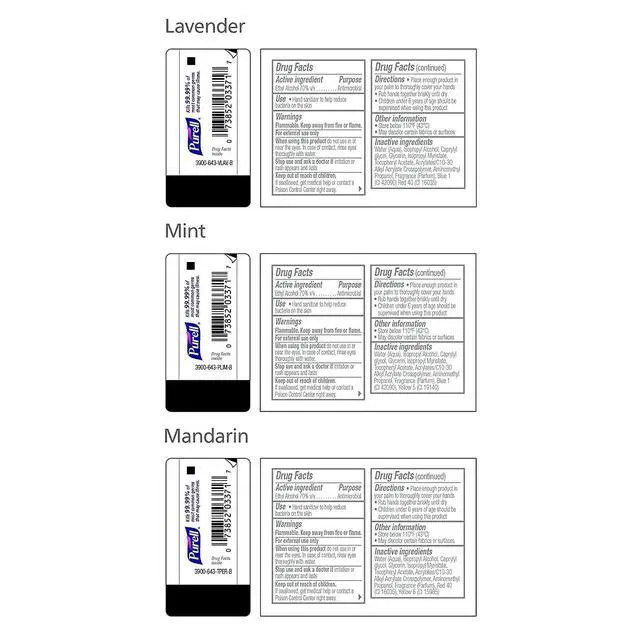 Alt view image 7 of 7 - Advanced Hand Sanitizer Gel Infused with Essential Oils, Scented Variety Pack, 1 fl oz Travel Size Flip Cap Bottles with JELLY WRAP Carrier (Pack of 8), 3900-09-ECME17