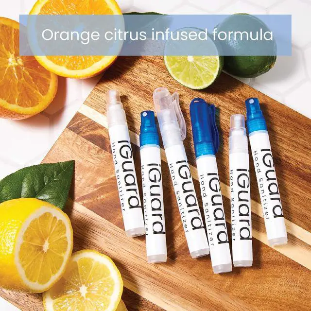 Alt view image 5 of 7 - iGuard - Hand Sanitizer Spray - On The Go - Mobile, Travel, Home and Car Use (Orange Citrus, 6 pack)