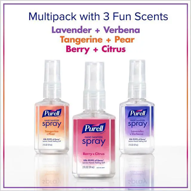 Alt view image 7 of 7 - Hand Sanitizer Spray Variety, Travel Size 6ct x 2fl oz, 2026-04-ECMP