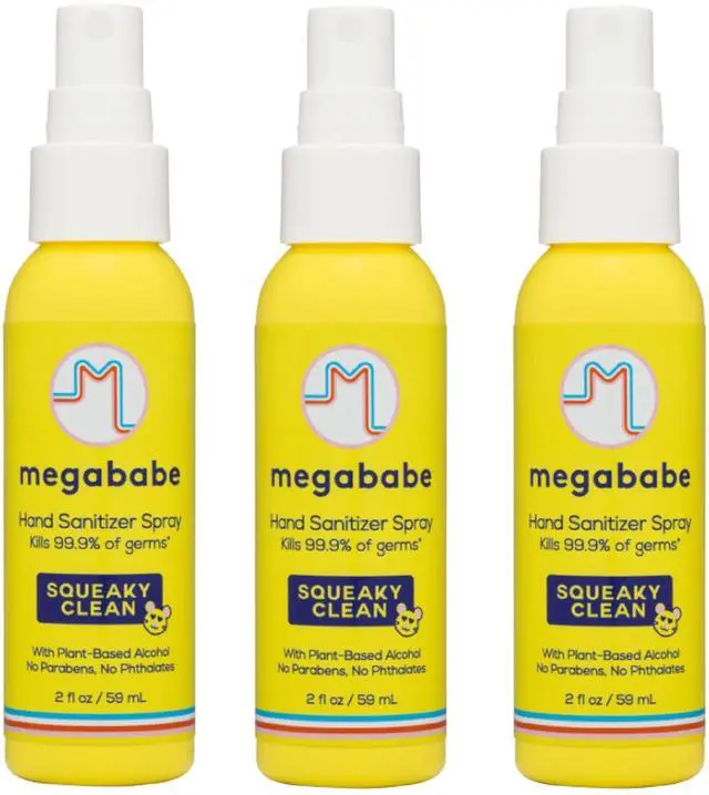 Main image of Squeaky Clean Hand Sanitizer Spray, TSA-Friendly, 2 oz, 3-Pack