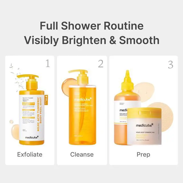 Alt view image 6 of 7 - Kojic Acid Turmeric Brightening Body Wash | Gentle Shower Gel for Uneven Skin | Niacinamide, Vitamin C, AHA/BHA | Deep Cleansing, Hydrating Formula | Easy and Effective, 13.52 fl.oz