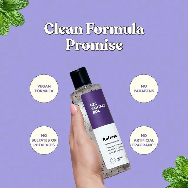 Alt view image 3 of 7 - | Refresh pH Balancing Shower Gel - Natural Feminine Hygiene Solution for Gentle Cleansing, Odor Control, and Skin Nourishment - pH-Balanced Formula for All Skin Types (8 oz)
