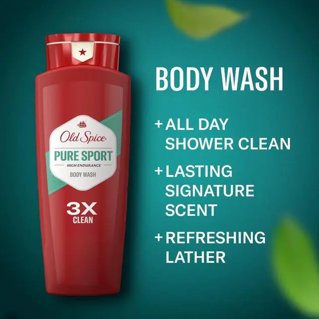 Alt view image 2 of 7 - Refreshing Body Wash for Men, High Endurance, 3X Defense, 24/7 Shower Fresh with Long Lasting Scent, Pure Sport Scent, 24 oz (Pack of 2)