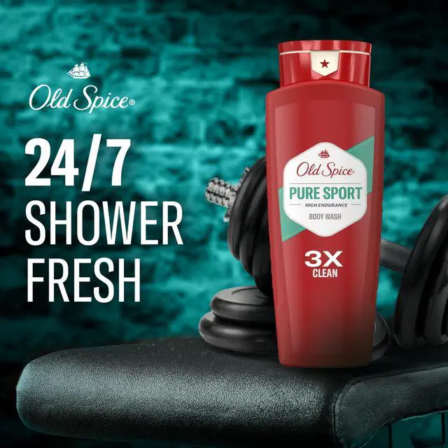 Alt view image 3 of 7 - Refreshing Body Wash for Men, High Endurance, 3X Defense, 24/7 Shower Fresh with Long Lasting Scent, Pure Sport Scent, 24 oz (Pack of 2)