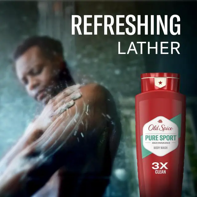 Alt view image 7 of 7 - Refreshing Body Wash for Men, High Endurance, 3X Defense, 24/7 Shower Fresh with Long Lasting Scent, Pure Sport Scent, 24 oz (Pack of 2)